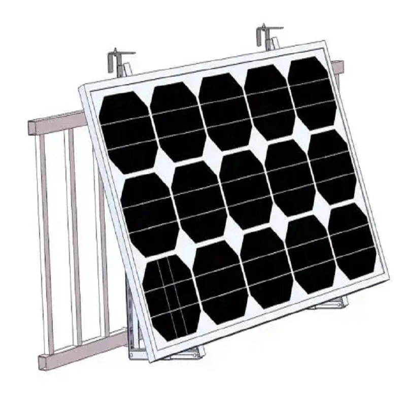 Solar Photovoltaic Bracket Home Solar Panel Mounting Bracket Balcony Mounting System Micro Inverter Plug Supporting 400W Panels