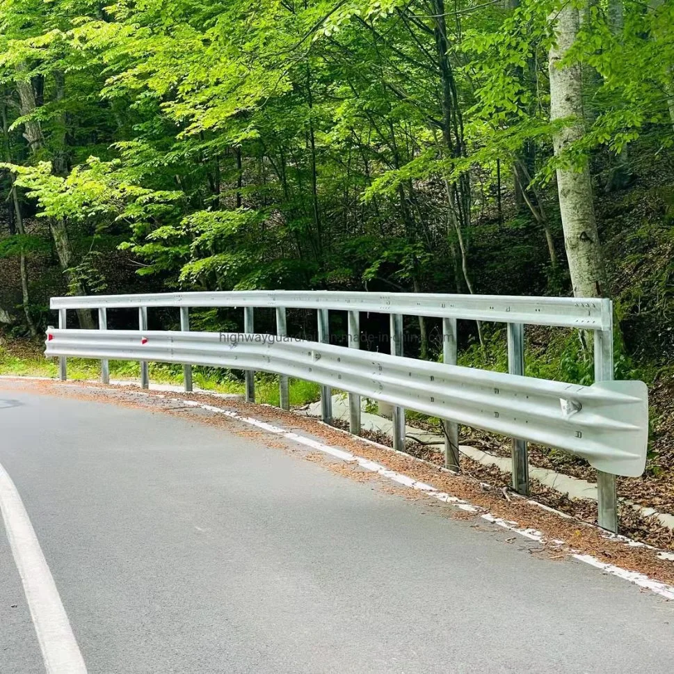 W Beam Crash Barrier Highway Guardrail