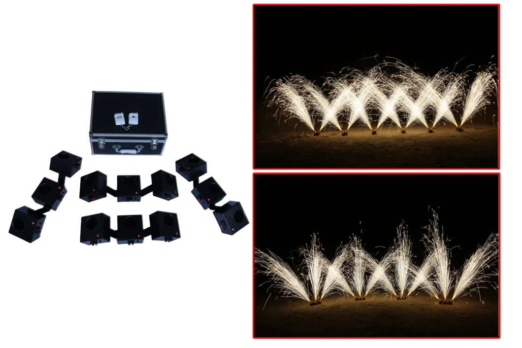 Fireworks Firing System Multi Shaped 12cue Stage Fountain System Cold Fountain System