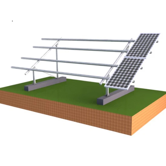 Sistema solare fotovoltaico montato a terra con vite solare su palo in acciaio C