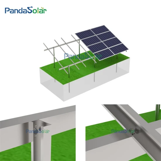 Produzione di sistemi di staffe di montaggio a terra Pandasolar PV, magnesio, alluminio e zinco