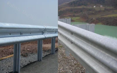 Guardrail di sicurezza stradale in acciaio zincato a caldo, trave a W in metallo, ringhiera a ponte a tre alberi, superstrada personalizzata, autostrada, tre travi, guardrail a travi a W