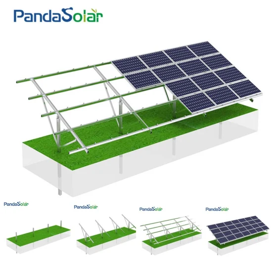 Inserimento diretto del sistema fotovoltaico a terra con sistema monocolonna in alluminio anodizzato